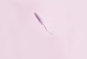 tampon-on-pink-background